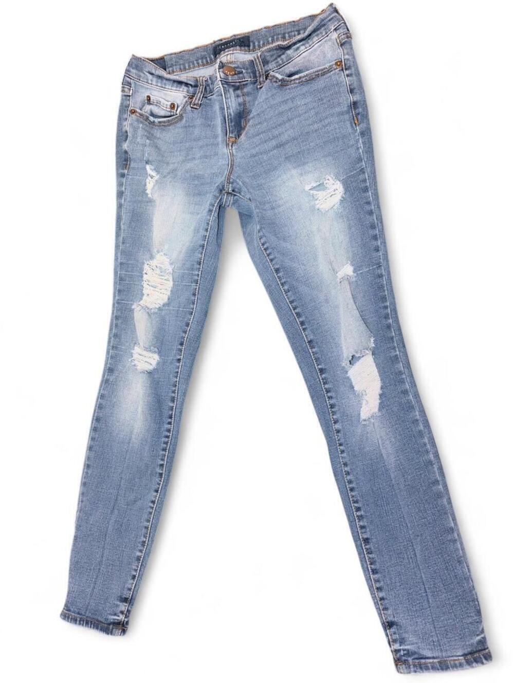 Aéropostale Light Wash Distressed Skinny Jeans - Women's Size 8
